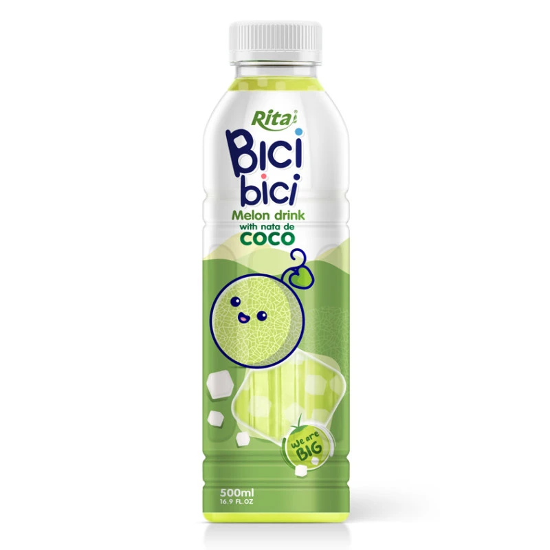 Rita Bici Bici Melon Drink with Nata de Coco 16.9 Fl Oz PET Bottle - RITA Beverage