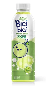 Rita Bici Bici Melon Drink with Nata de Coco 16.9 Fl Oz PET Bottle