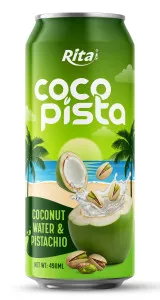Rita Coco Pista Coconut Water with Pistachio 490ml Can Rita Coco Pista Coconut Water with Pistachio 490ml Can