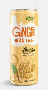 Ginger Milk Tea Natural Black Tea 320ml Sleek Can