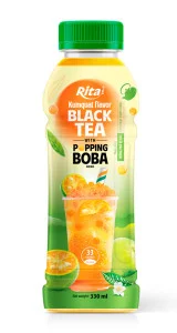 Rita Popping Boba Black Tea with Kumquat Flavor