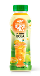 Rita Popping Boba Black Tea with Kumquat Flavor