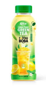 Rita Popping Boba Black Tea with Lemon Flavor