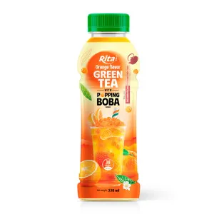 Rita Popping Boba Black Tea with Orange Flavor
