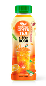 Rita Popping Boba Black Tea with Orange Flavor