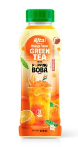 Rita Popping Boba Black Tea with Orange Flavor