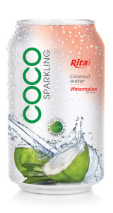 Sparking Coconut water with water melon 330ml 