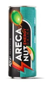 Sparkling Areca nut Energy drink 250ml slim cans