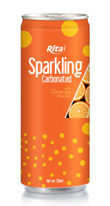 Sparkling Carbonated 250ml can orange