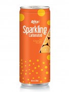 Supplier Sparkling Carbonated With Orange Flavor 250ml Can  