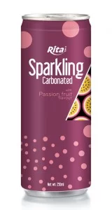 Sparkling Carbonated 250ml can passion fruit 1