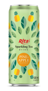 Sparkling Tea drink pineapple flavour 330ml sleek can near me