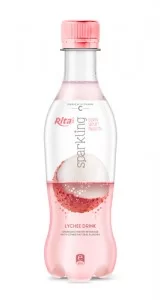 Sparkling fruit lychee flavor 400ml Pet bottle rita web