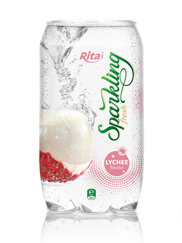 Sparkling lychee juice drink 350ml Pet bottle 