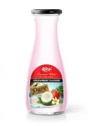 Strawberry Flavour Coconut water 1L Glass bottle