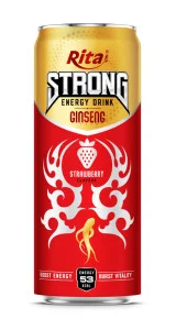 Strong Energy Drink Ginseng with Strawberry Flavor  320ml