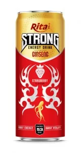 Strong Energy Drink Ginseng with Strawberry Flavor  320ml