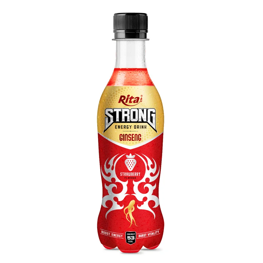 Strong Energy Drink Ginseng with Strawberry Flavor  400ml