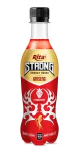 Strong Energy Drink Ginseng with Strawberry Flavor  400ml
