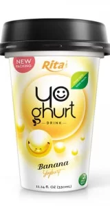 Yoghurt banana PP CUP 330ml