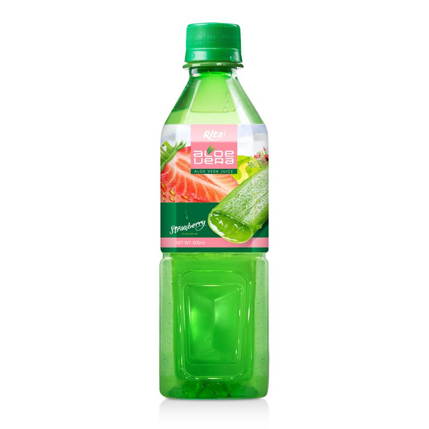 aloe vera juice  strawberry 500ml GreenBottle
