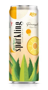 aloe vera juice sparkling pineapple flavor drink