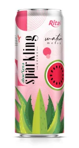 aloe vera juice sparkling watermelon flavor drink