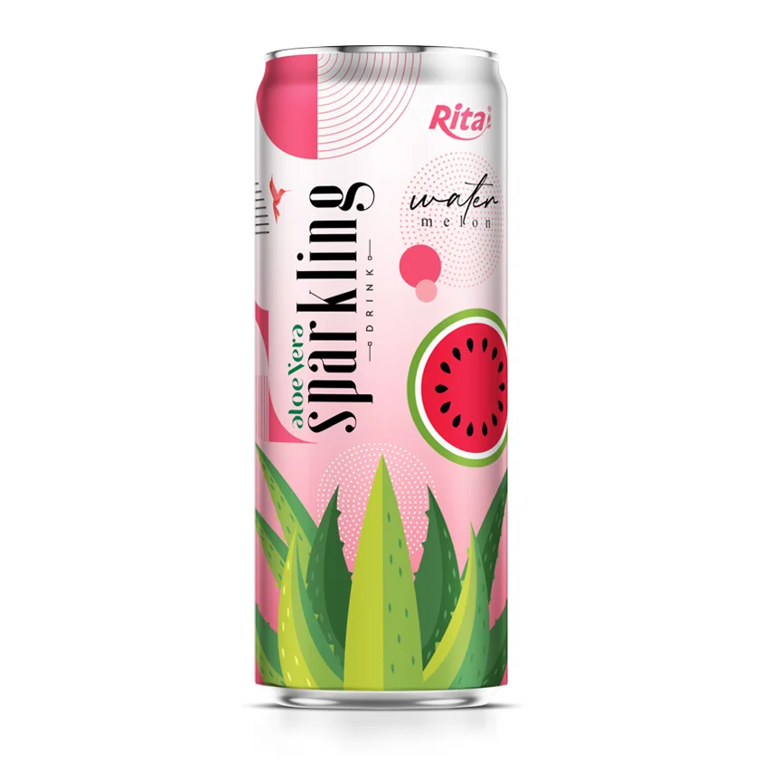 aloe vera juice sparkling watermelon flavor drink