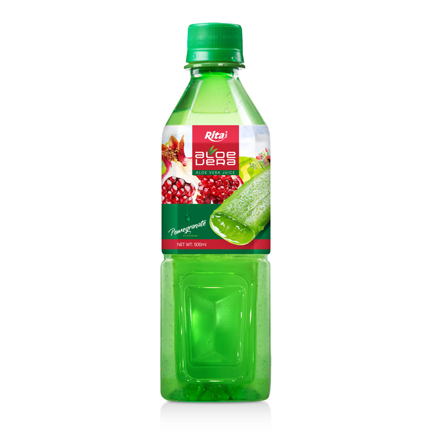 aloevera juice drink with pomegranate 500ml GreenBottle 06