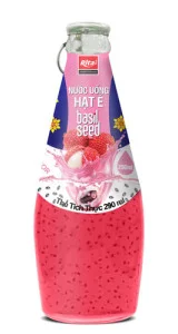 basil seed with lychee juice