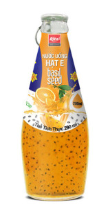 basil seed with orange juice