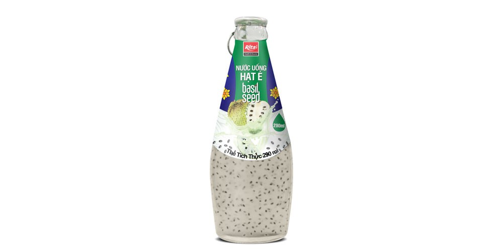 basil seed with soursop juice
