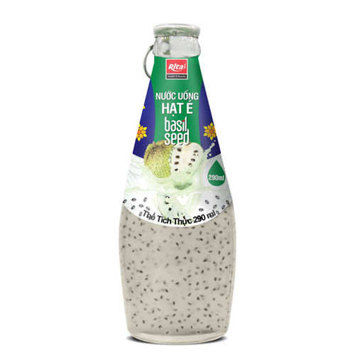 basil seed with soursop juice