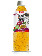 500ml Bottle Low Sugar Basil Seed Drink Passion Fruit Juice