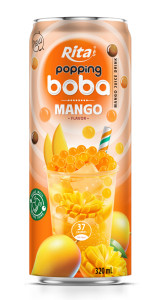 best popping boba with mango flavor canned drink