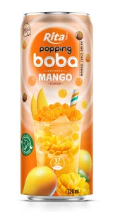 best popping boba with mango flavor canned drink