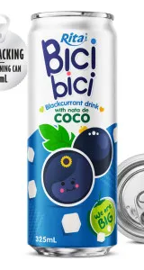 Bici Bici 325ml Blackcurrant drink with nata de Coco ( wide opening can)