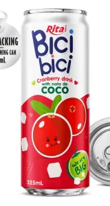 Bici Bici 325ml Cranberry drink with nata de Coco ( wide opening can) Bici Bici 325ml Cranberry drink with nata de Coco ( wide opening can)