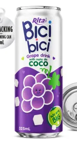 Bici Bici 325ml Grape drink with nata de Coco ( wide opening can)