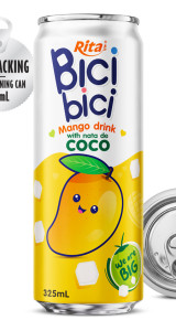 Bici Bici 325ml Mango drink with nata de Coco ( wide opening can) Bici Bici 325ml Mango drink with nata de Coco ( wide opening can)