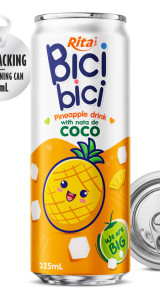 Bici Bici 325ml Pineapple drink with nata de Coco ( wide opening can) Bici Bici 325ml Pineapple drink with nata de Coco ( wide opening can)