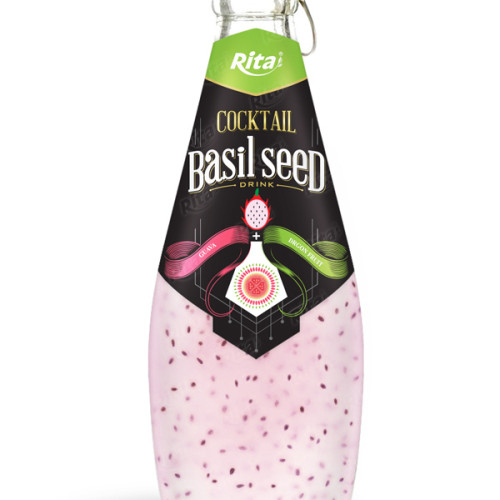 cocktail flavor with basil seed 290ml 