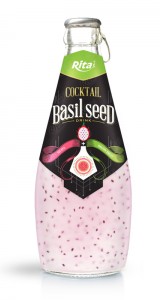 cocktail flavor with basil seed 290ml 