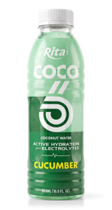 COCO Active Hydration Coconut Water with Electrolytes – Cucumber Flavor