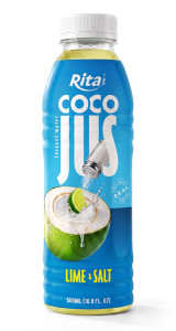 COCO JUS Real Coconut Water with Lime Juice and Salt 500ml (16.9 fl oz) COCO JUS Real Coconut Water with Lime Juice and Salt 500ml (16.9 fl oz)