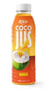 COCO JUS Real Coconut Water with Mango Juice 500ml (16.9 fl oz) COCO JUS Real Coconut Water with Mango Juice 500ml (16.9 fl oz)