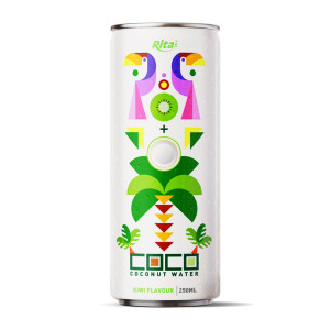 coconut water with kiwi flavour250mlcan