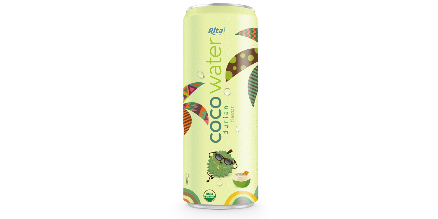 coconut water wholesale price with durian 320ml RITA Beverage