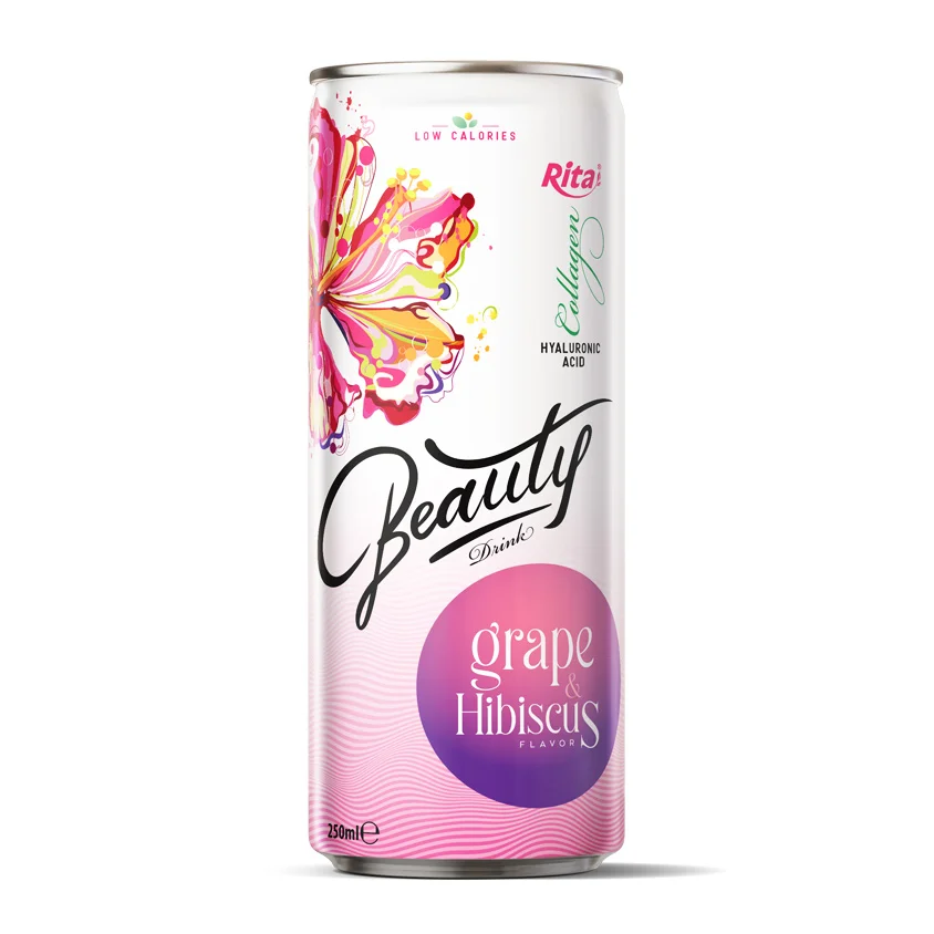 collagen Beauty drink grape and hibiscus flavor 250ml