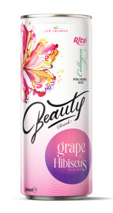 collagen Beauty drink grape and hibiscus flavor 250ml